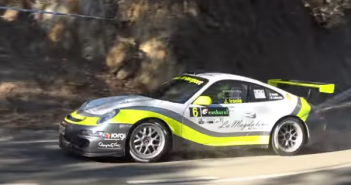 Asi vio desde el asiento del piloto Joseba Iraola su debut con el Porsche GT3 en el Rallysprint de Gabiria