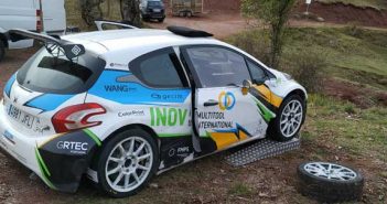 Xevi Pons con el Skoda Fabia R5 en el Rally de Madrid “calzando” neumáticos MRF Tyres