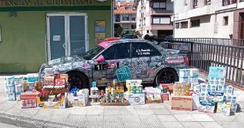 Entregada la primera recogida de alimentos organizada por los organizadores del Rallysprint de Cartes