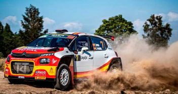 Efren Llarena y Sara Fernández logran sumar unos importantes puntos en el Rally de Letonia