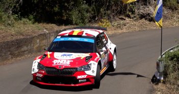 Efren Llarena cuarto tras la primera etapa del Rally Islas Canarias que lidera Luis Monzón