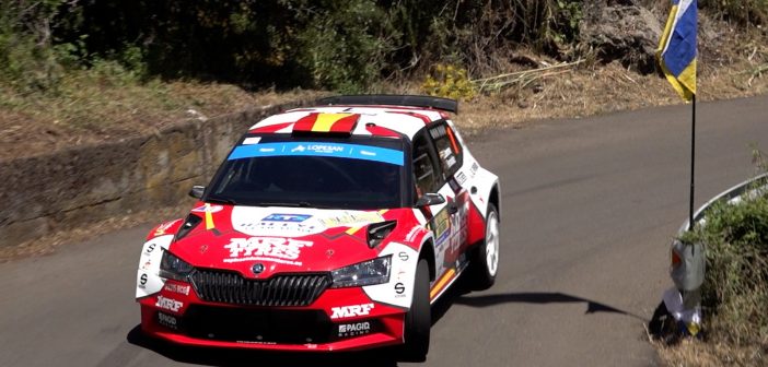 Efren Llarena cuarto tras la primera etapa del Rally Islas Canarias que lidera Luis Monzón