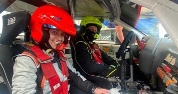Patricia Saiz se impone en el Rallysprint de Agoncillo Arrubal a la derecha de Iker Etxeberria