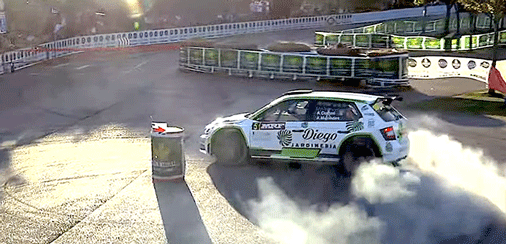 Adrián Costas y Ángel Muriedas los más rápidos en el inicio del Rally Blendio Cristian López