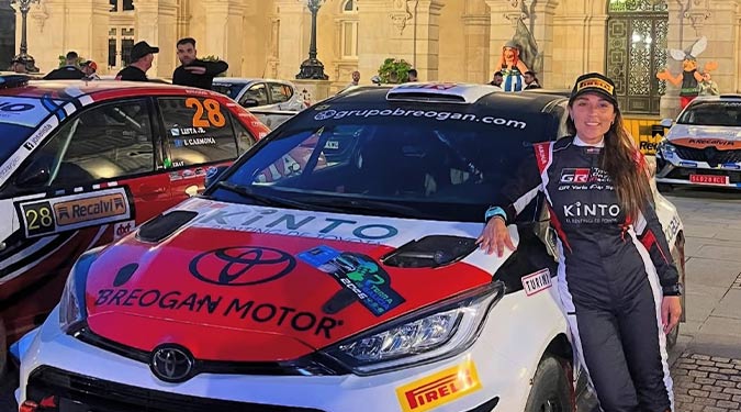 Sara Fernández la mejor cántabra clasificada en el Rally de Tierra de Galicia